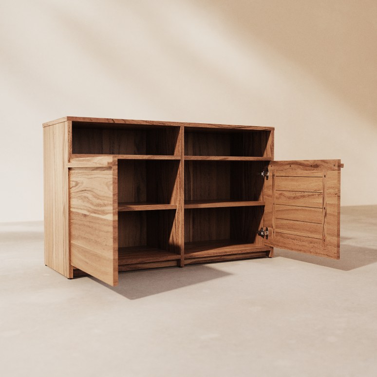 Liam - Sideboard in acacia, 120 cm