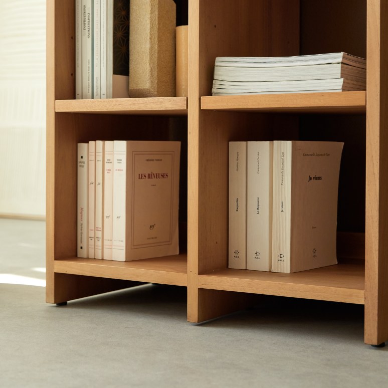 Harry - Biblioteca baja de caoba maciza