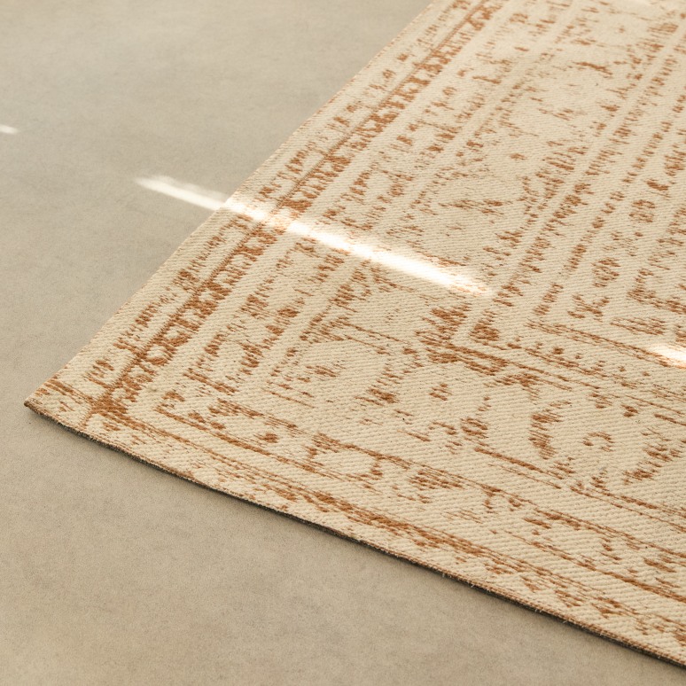 Lia - Tappeto stampato vintage in cotone 200 x 300 cm