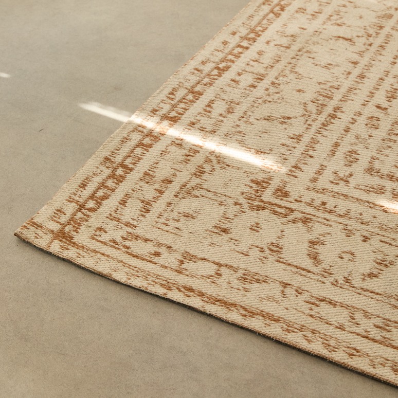 Lia - Alfombra estampada vintage de algodón 200 x 300 cm