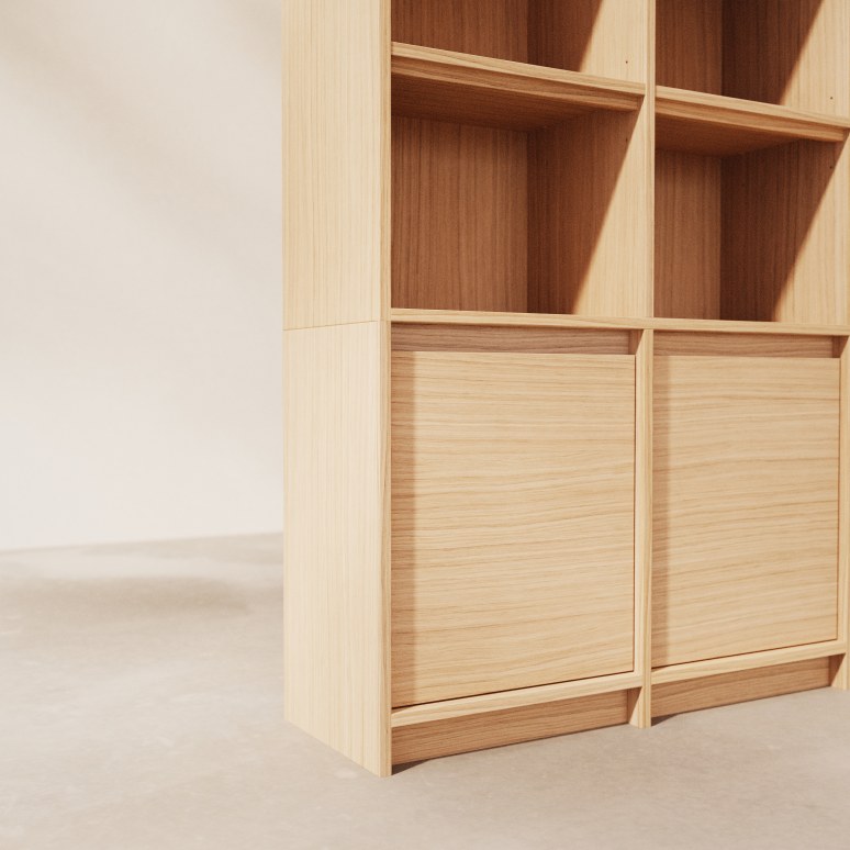 Aliette - Bücherschrank aus Eichenholz