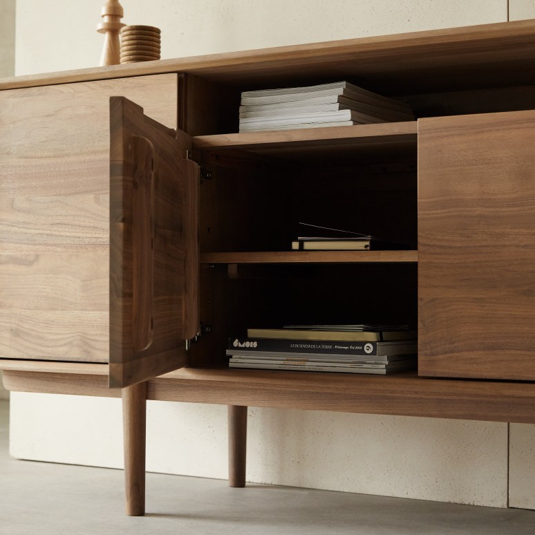 Ellie - Sideboard in solid walnut, 180 cm