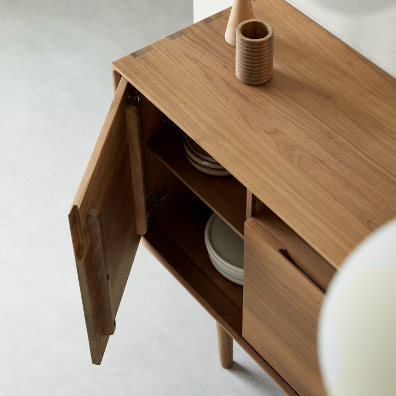 Ellie - Buffet in noce massello 180 cm