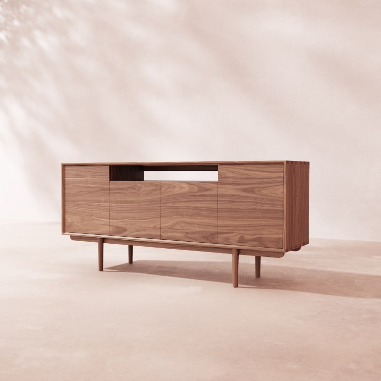 Elllie - Buffet in noce massello 180 cm