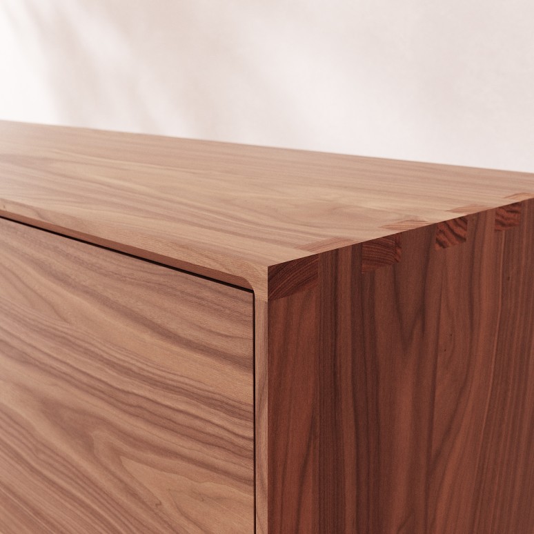 Elllie - Sideboard in solid walnut, 180 cm