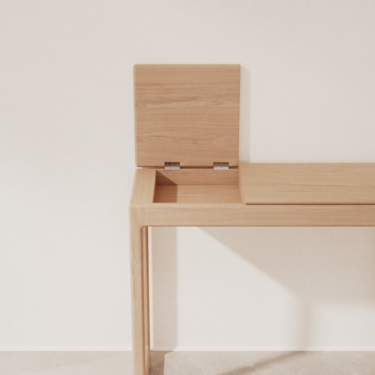 Arto - Massief eikenhouten consoletafel
