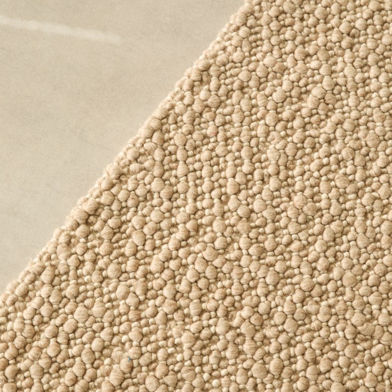Kali - Alfombra de lana y algodón 250 x 350 cm – Beige