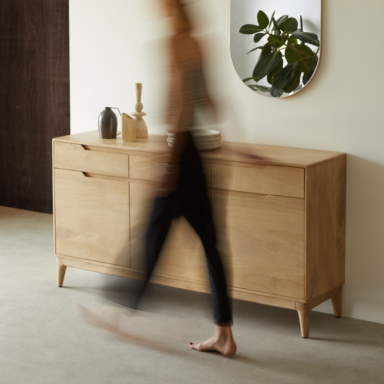 Gabrielle - Buffetkast van licht mangohout 150 cm