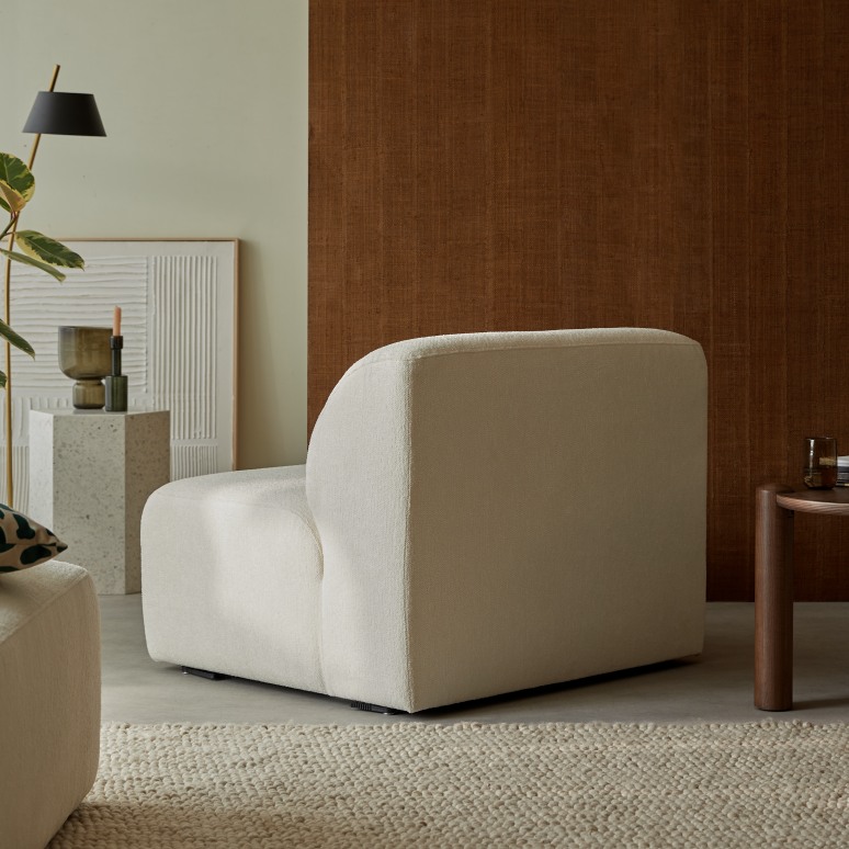 Vénus - Poltrona modulabile in tessuto écru