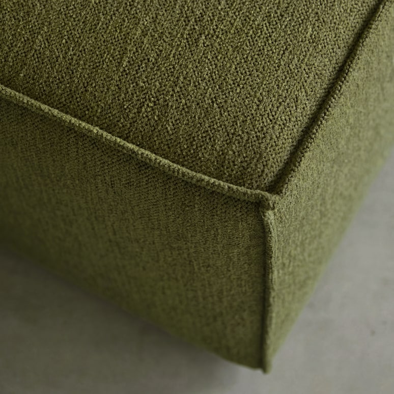 Dario - Accoudoir modulable en tissu vert