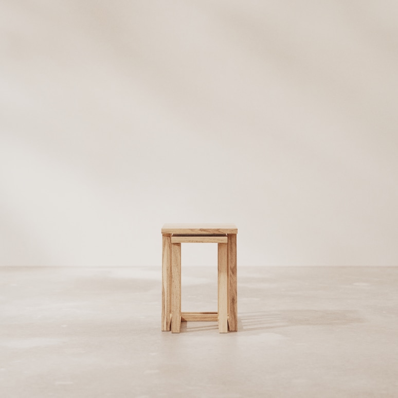 Gaspard - Beistelltisch aus massivem Mangoholz