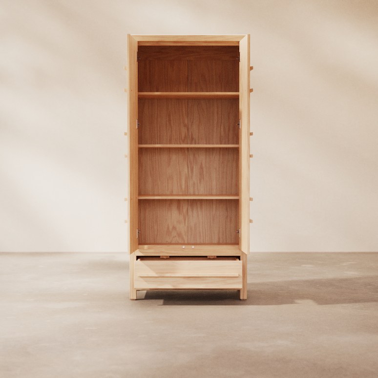 Qong - Armoire en pin massif