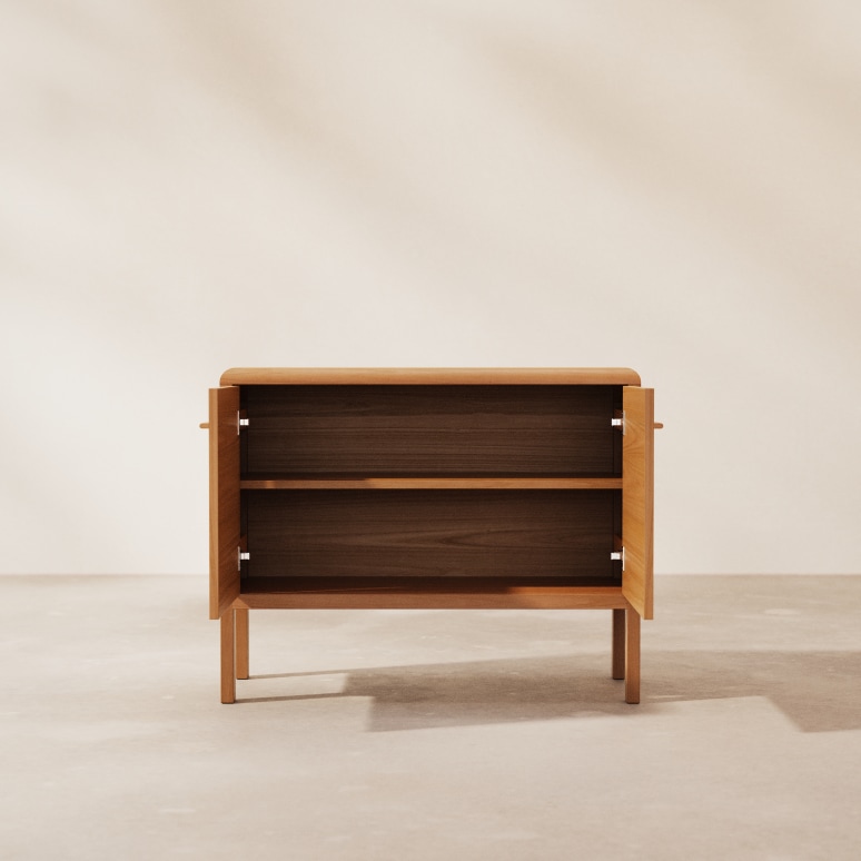 Livia - Aparador de caoba maciza 100 cm