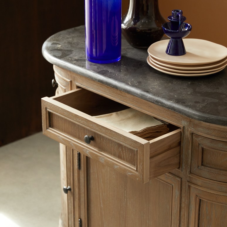 Louise - Buffet e credenza in rovere e pietra 110 cm
