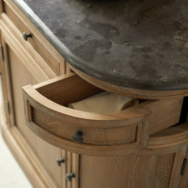 Louise - Sideboard aus Eiche und Stein 110 cm
