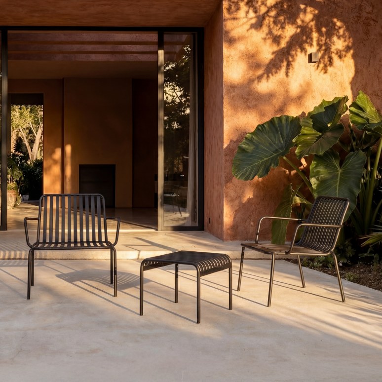 Gaby - Lounge Set 2-seater in black metal