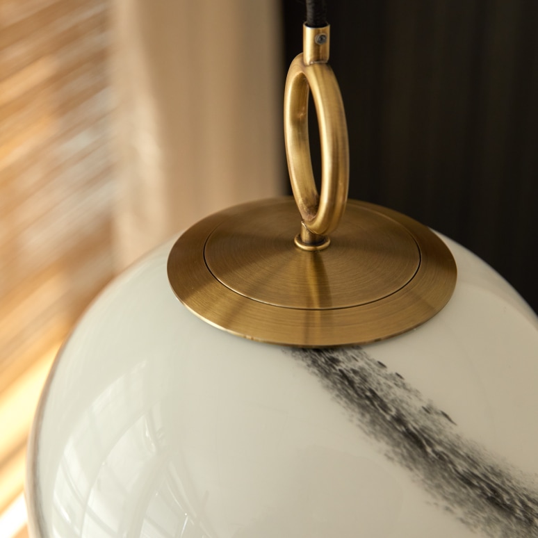 Connie - Lámpara colgante de vidrio 25 cm