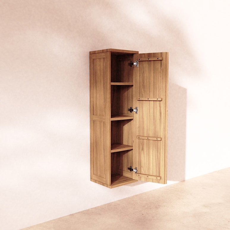 Jacob - Solid teak wall unit