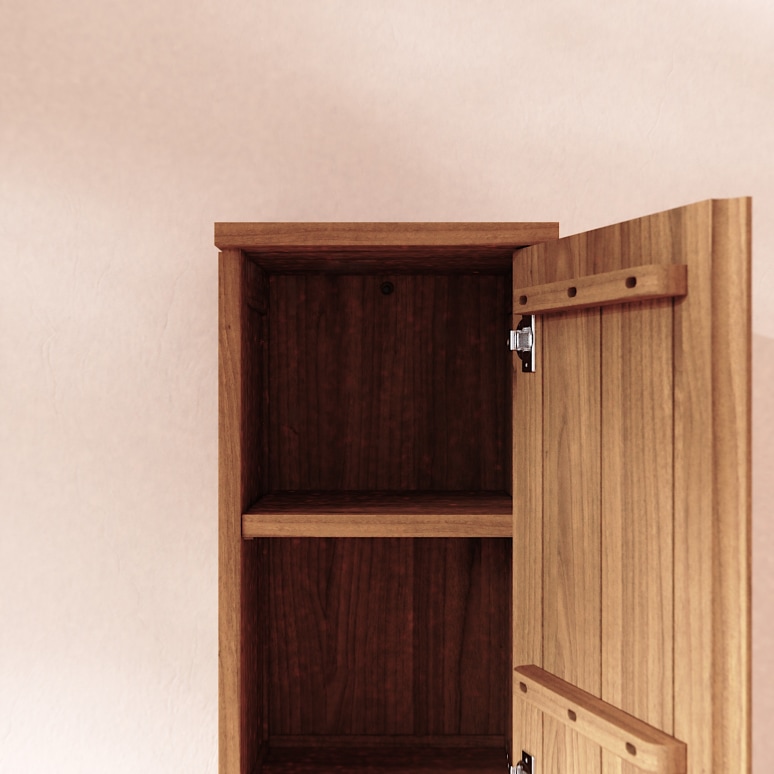 Jacob - Solid teak wall unit