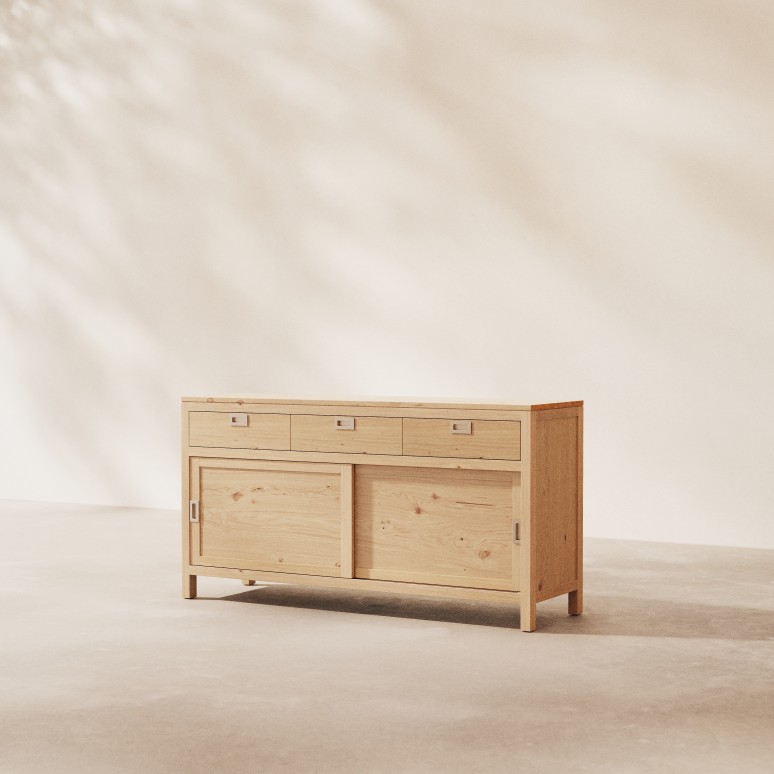 Heidi - Sideboard aus massivem Eichenholz 160 cm