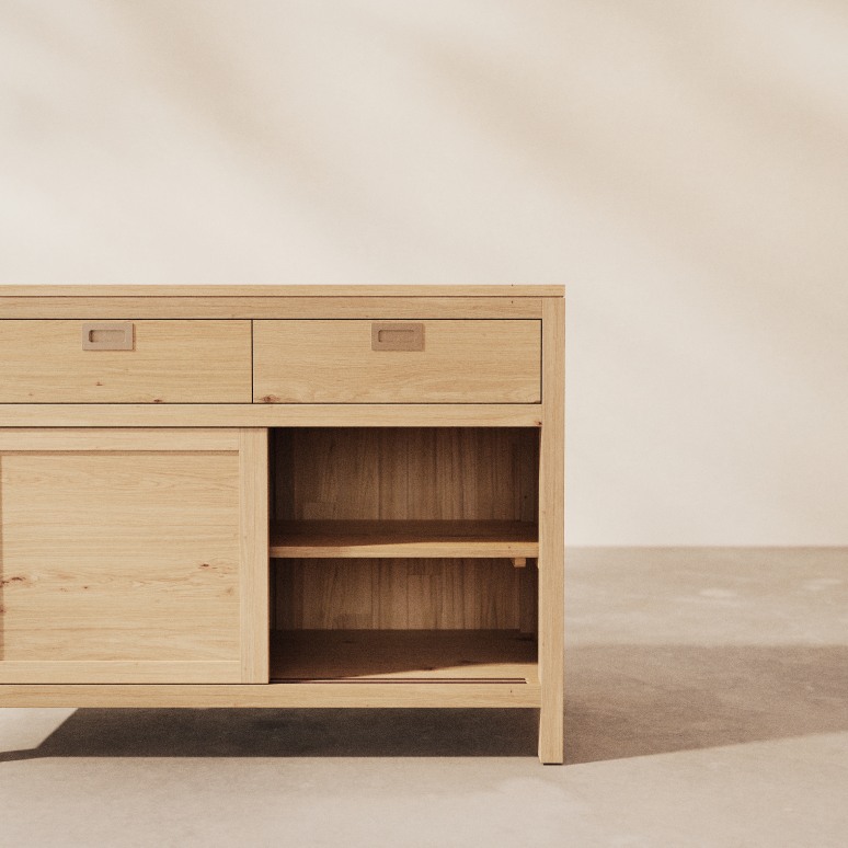 Heidi - Sideboard aus massivem Eichenholz 110 cm