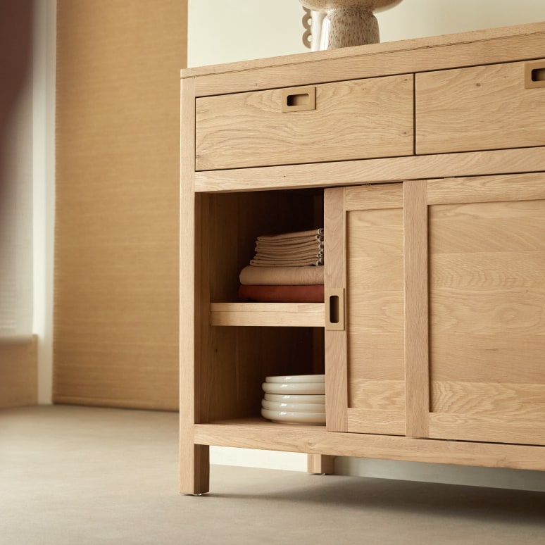 Heidi - Buffet e credenza in rovere massello 110 cm