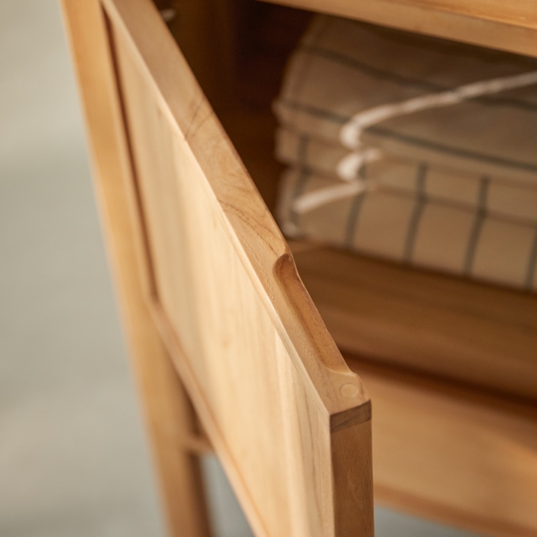 Jane - Solid teak vanity unit 80 cm