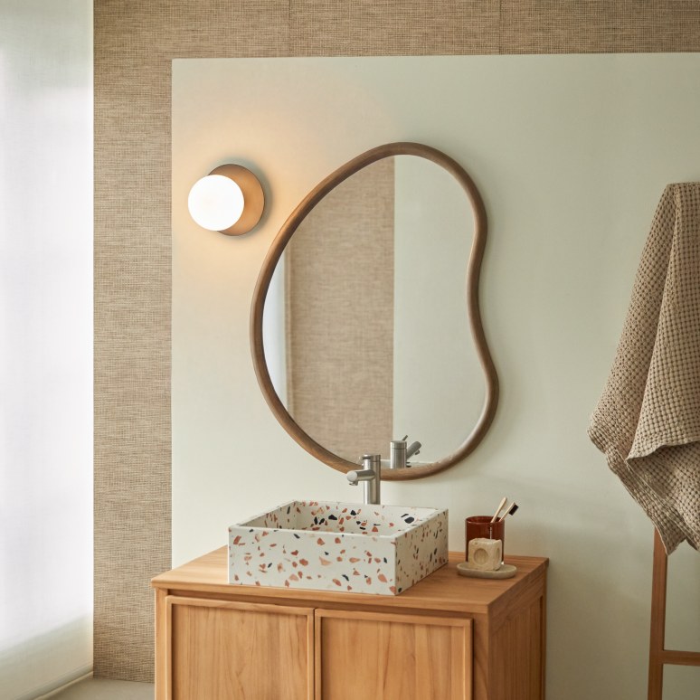 Jane - Mobile per il bagno in teak massello 80 cm