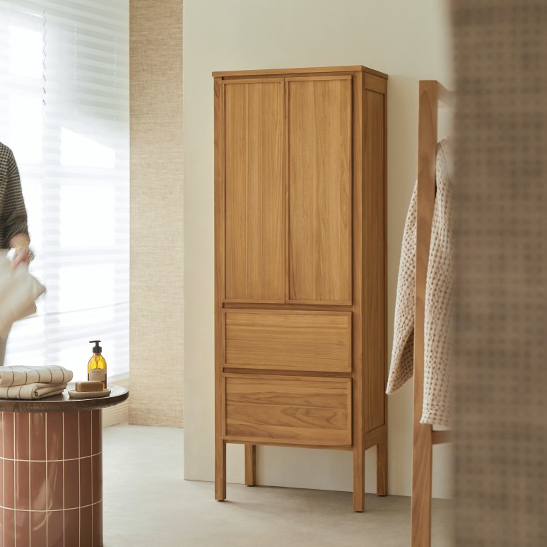 Jane - Cupboard in solid teak