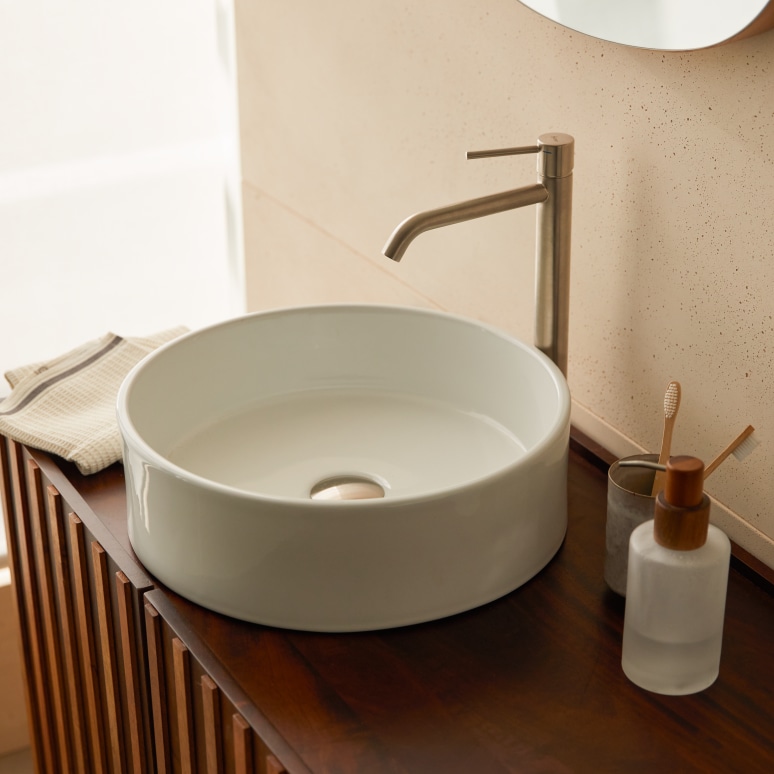 Gina - Lavabo rotondo in ceramica