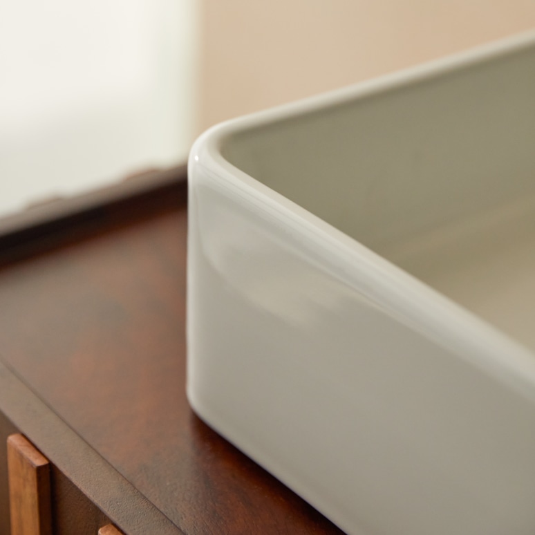 Iris - Lavabo rectangular de cerámica