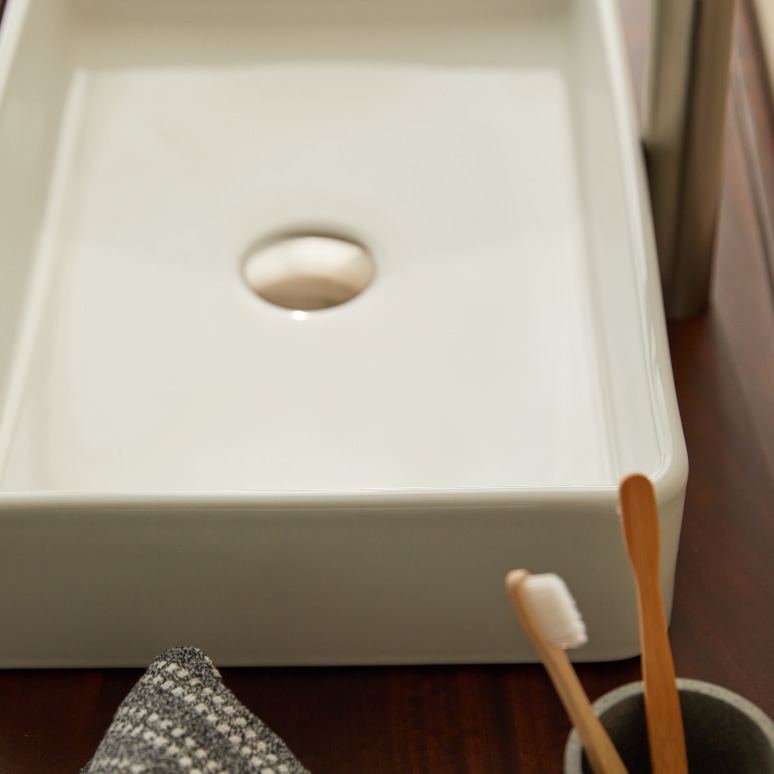 Iris - Lavabo rectangular de cerámica