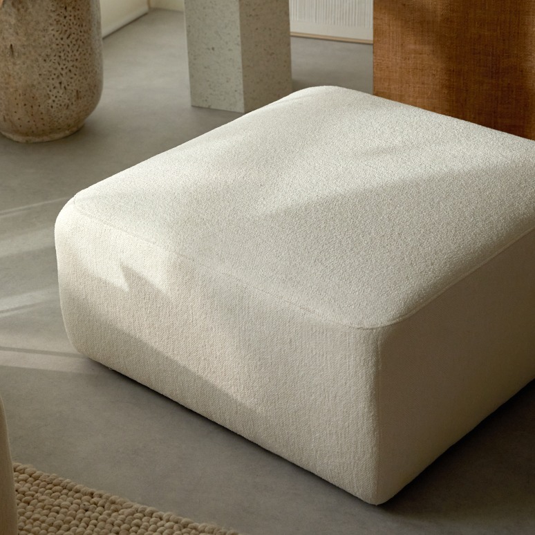 Vénus - Reposapiés de tejido crudo