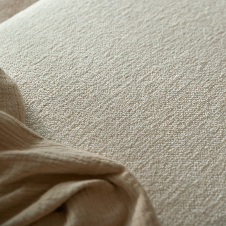 Vénus - Repose-pieds en tissu écru