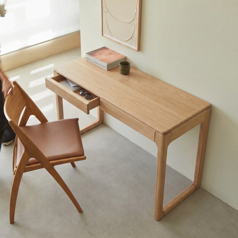 Arto - Bureau en chêne massif