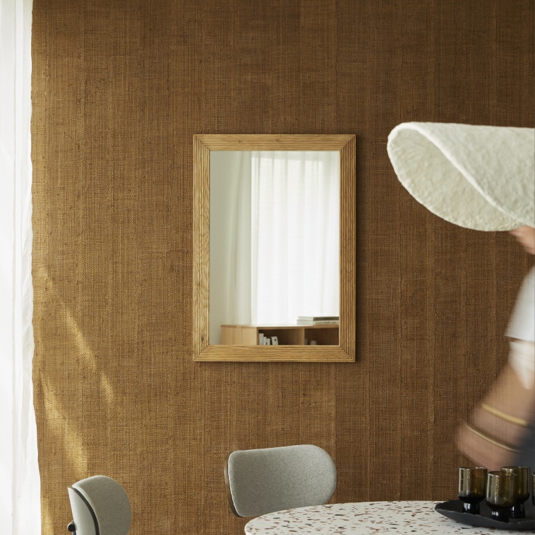 Karl - Mirror in solid oak, 70 x 50 cm