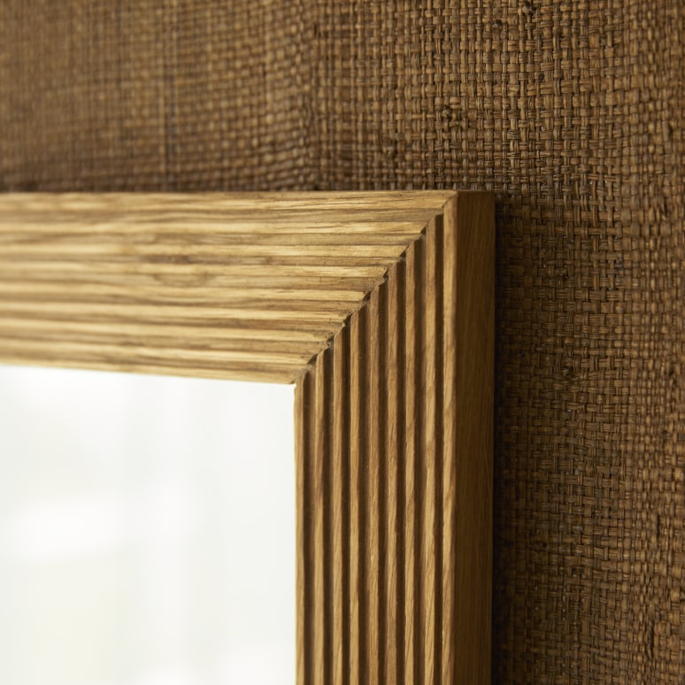 Karl - Mirror in solid oak, 70 x 50 cm