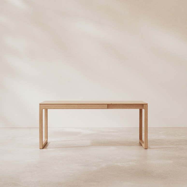 Arto - Uitschuifbare eikenhouten tafel 4-6 pers.