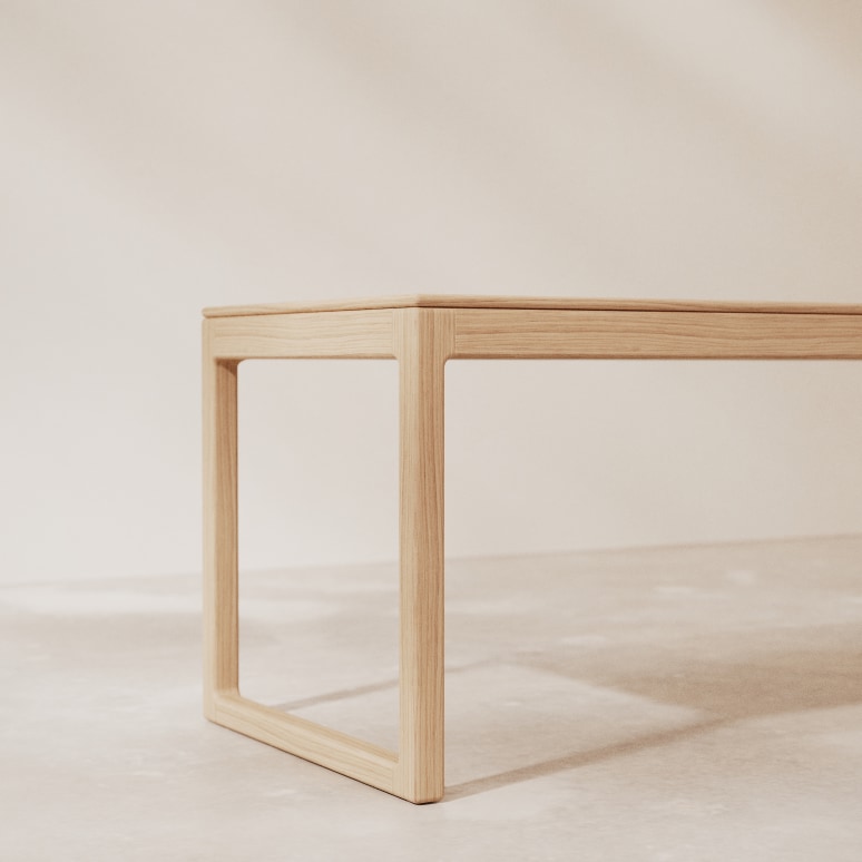 Arto - Table extensible en chêne massif 4-6 pers.