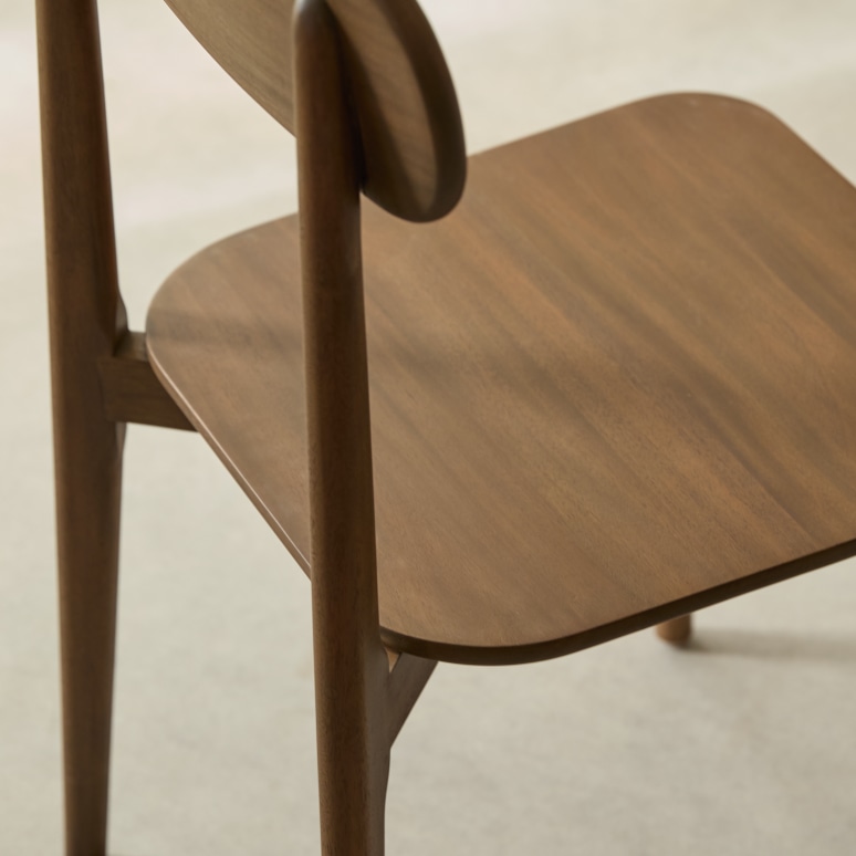 Jonàk - Chaise en acajou massif brown