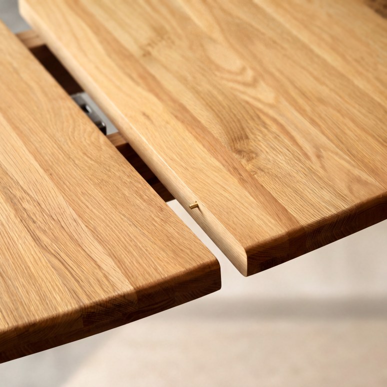 Mattia - Table extensible en chêne massif 6-8 pers