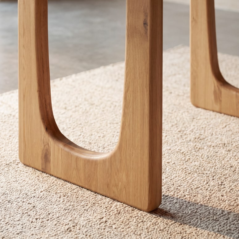 Mattia - Uitschuifbare eikenhouten tafel 6-8 pers