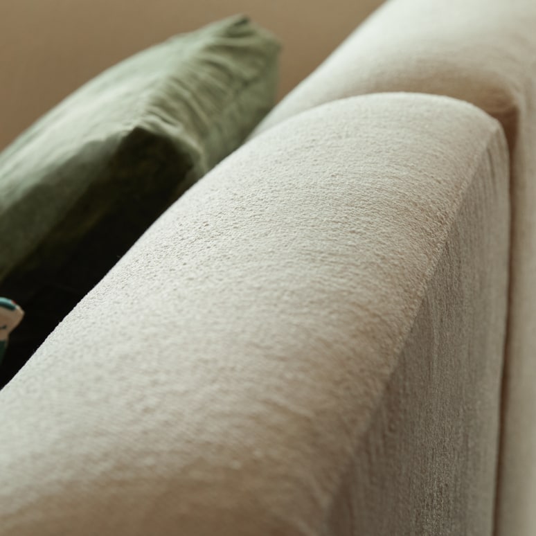 Vénus - Modulares  4-5 Sitzer-Sofa aus Ecru-Stoff