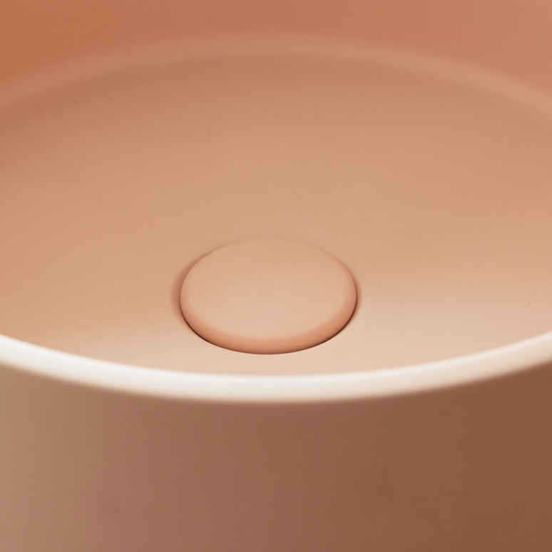 Gina - Waschbecken aus Beton blush ∅ 39 cm
