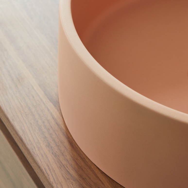 Gina - Vasque ronde béton blush ∅ 39 cm