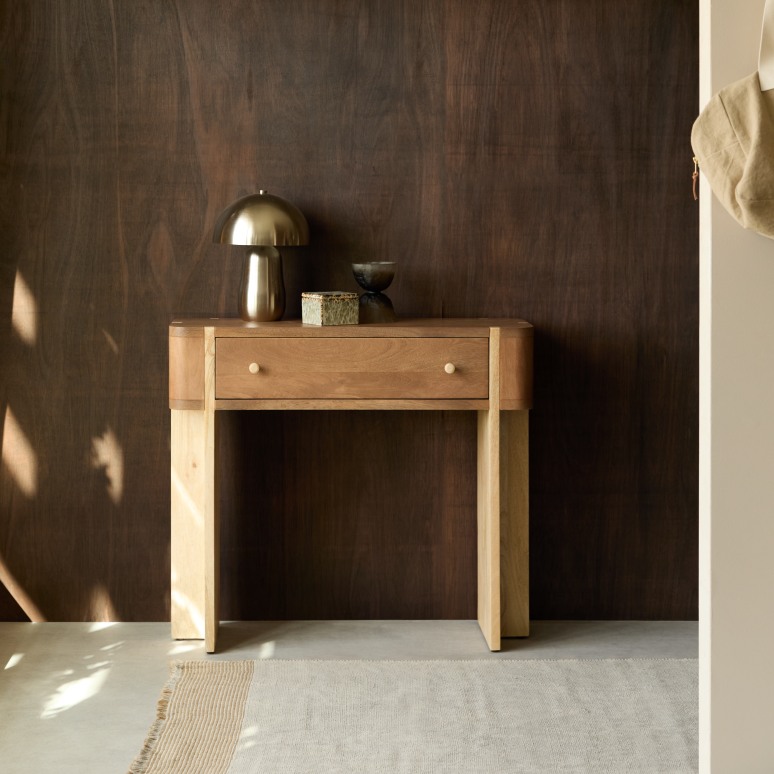 Gaya - Consola de madera de mango macizo