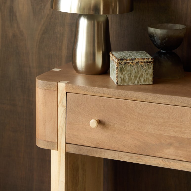 Gaya - Solid mango console table