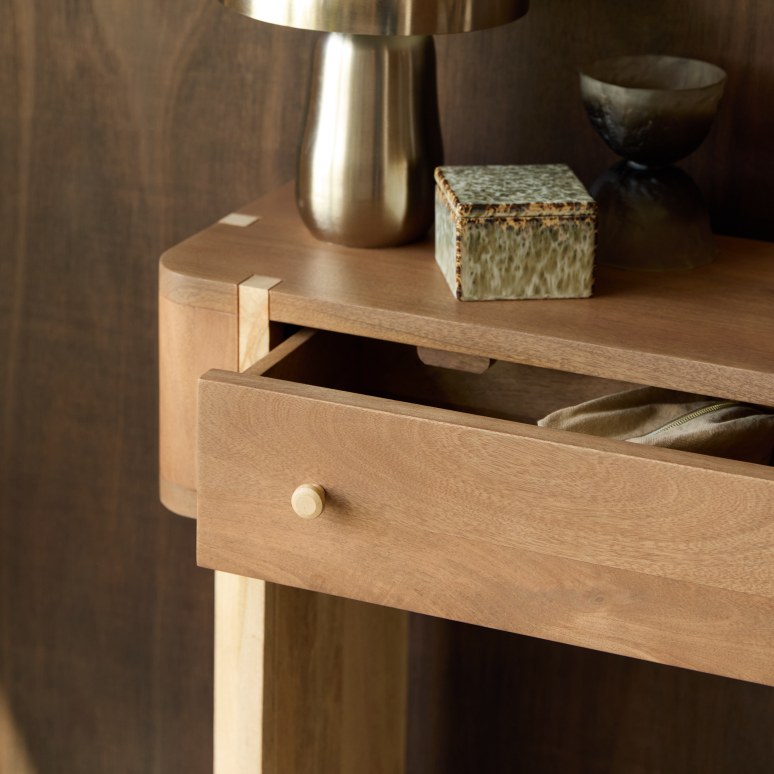 Gaya - Consola de madera de mango macizo