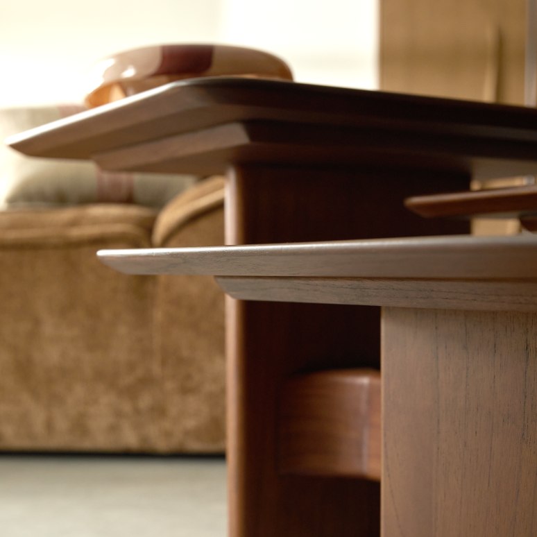 Louison - Table basse en mindi, 3 hauteurs