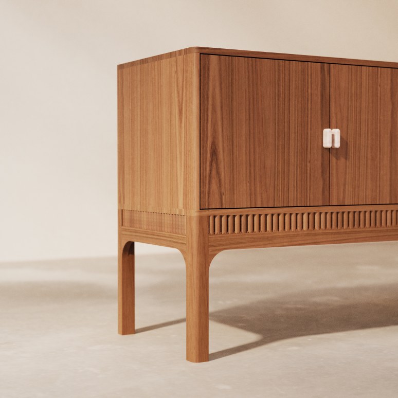 Pippa - Sideboard aus massivem Akazienholz 160 cm